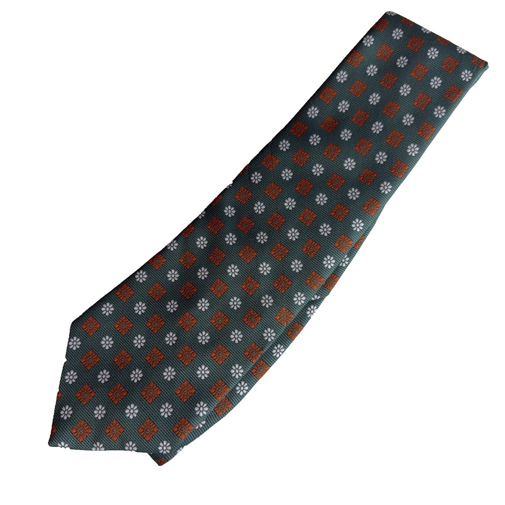 Vintage Green Orange JC Penny Polyester Tie